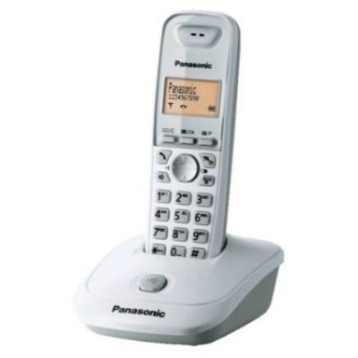 Telsiz ve Masaüstü Telefonlar Panasonic KX-TG2511 Beyaz Telsiz Dect Telefon Handsfree 50 Rehber Satın Al