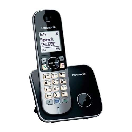 Telsiz ve Masaüstü Telefonlar Panasonic KX-TG6811 Siyah Telsiz Dect Telefon Elektrik Kesintisinde Konuşabilme Satın Al