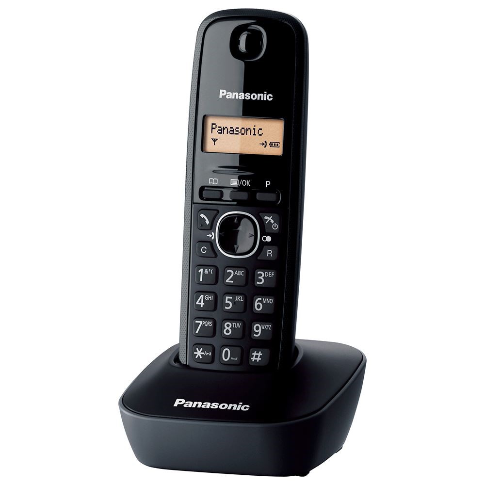 Telsiz ve Masaüstü Telefonlar Panasonic KX-TG1611 Siyah Telsiz Dect Telefon 50 Rehber Satın Al
