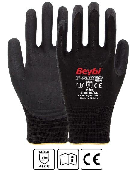 Temizlik Eldivenleri Beybi B-FLEX120 9Beden 12li Micro Köpük Nitril Eldiven (4131X) Satın Al