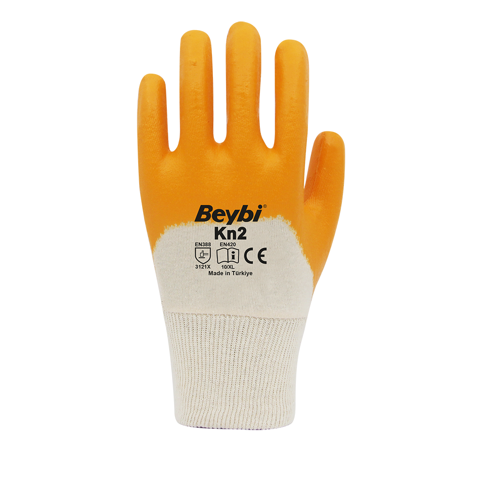 Temizlik Eldivenleri Beybi Pamuk Nitirl PMK KN2 10 Beden  Eldiven 12li Paket EN388 (3121X) Satın Al