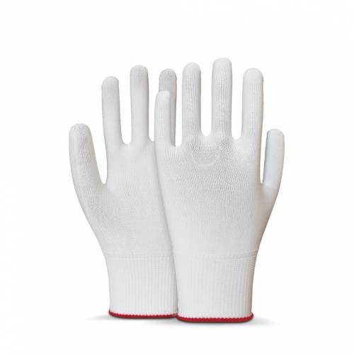 Temizlik Eldivenleri Beybi Polyester Örgülü Beyaz 10 Beden Kasiyer Eldiven 10lu Paket Satın Al