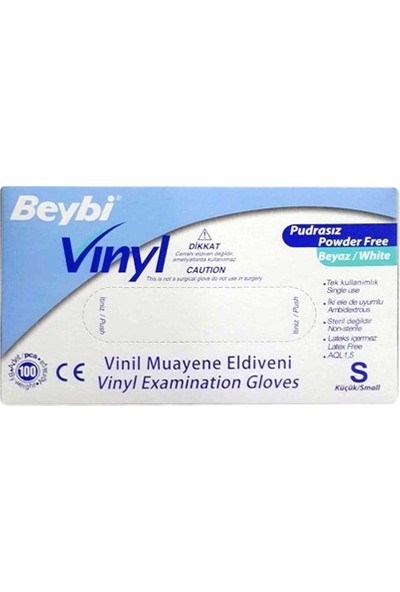 Temizlik Eldivenleri Beybi Vinill Eldiven Pudrasız Small Satın Al