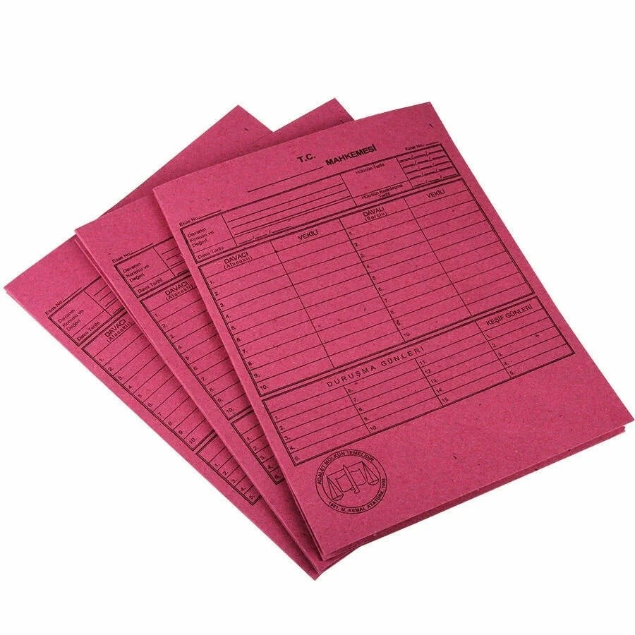 Ticari Defter ve Evraklar Alemdar Dava (Mahkeme) Dosyası 50'li Paket Satın Al