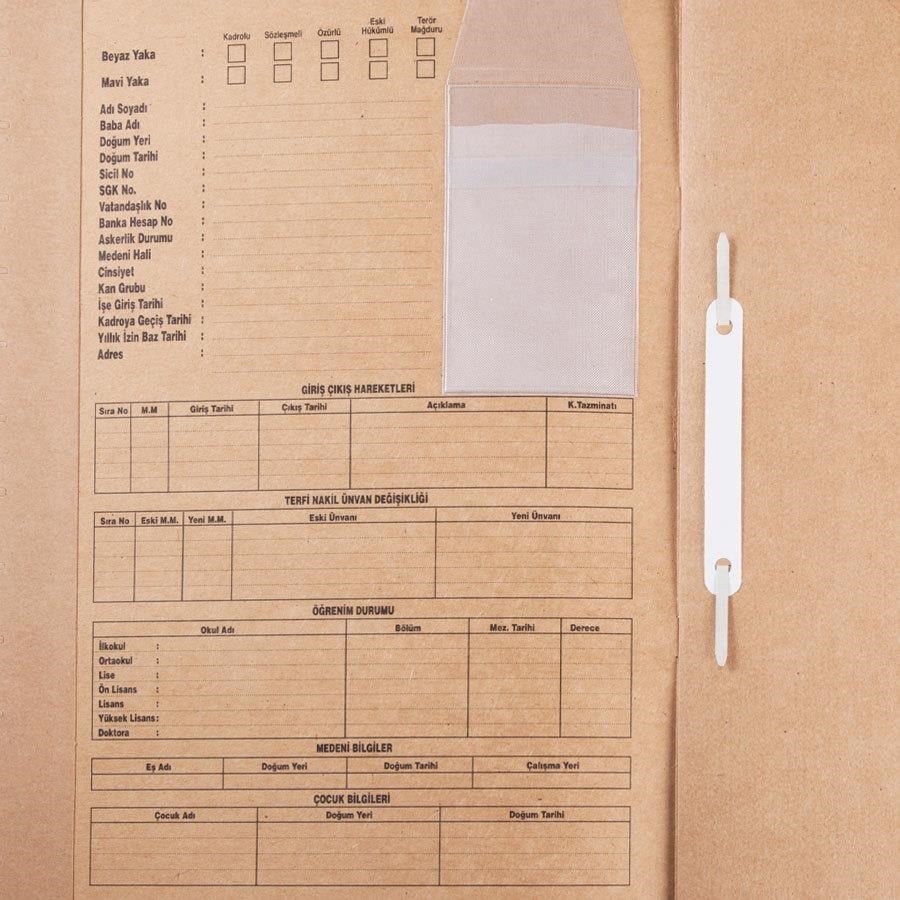 Ticari Defter ve Evraklar Ulaş Personel Özlük Dosyası Askılı 8 Yaprak Satın Al