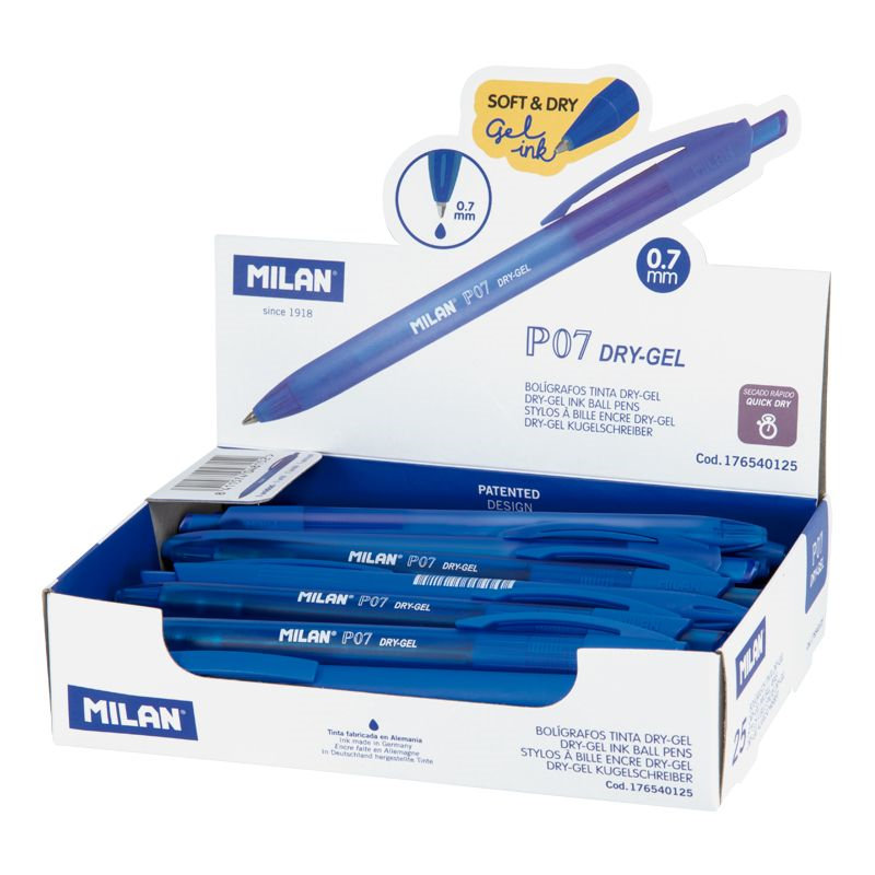 Tükenmez Kalemler MILAN 176540125 DRY-GEL P07 MAVİ GEL KALEM - 25ADET Satın Al