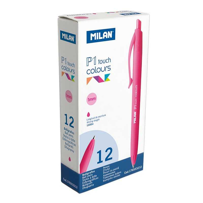 Tükenmez Kalemler MILAN 176553212 P1 TOUCH PEMBE TÜKENMEZ KALEM - 12ADET Satın Al