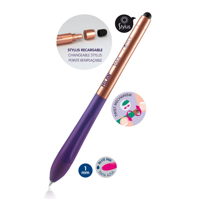 Tükenmez Kalemler MILAN 176593924 STYLUS COPPER TÜKENMEZ KALEM - 24ADET Satın Al