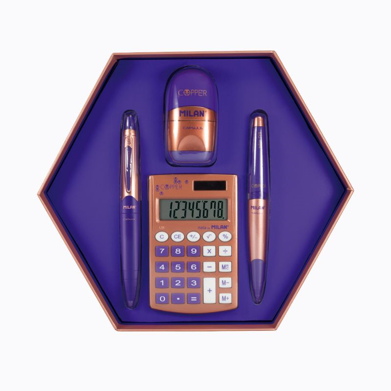 Tükenmez Kalemler MILAN 8740 COPPER ALTIGEN MOR HEDİYE SETİ Satın Al