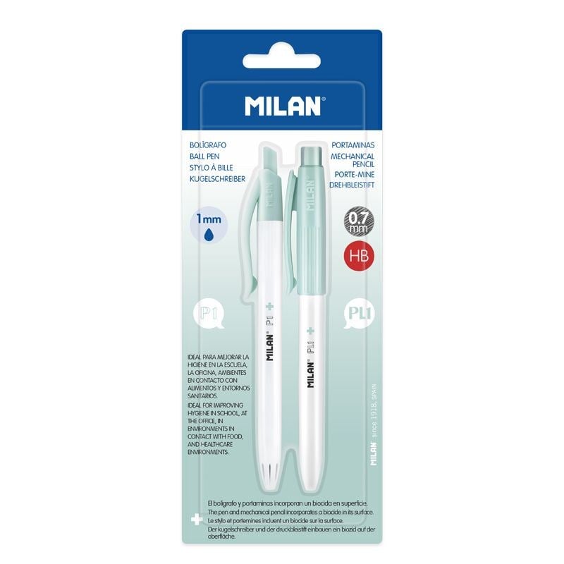 Tükenmez Kalemler MILAN BWM10447IBG P1 MAVİ ANTİBAKTERİYEL TÜKENMEZ + PL1 0,7MM VERSATİL KALEM Satın Al