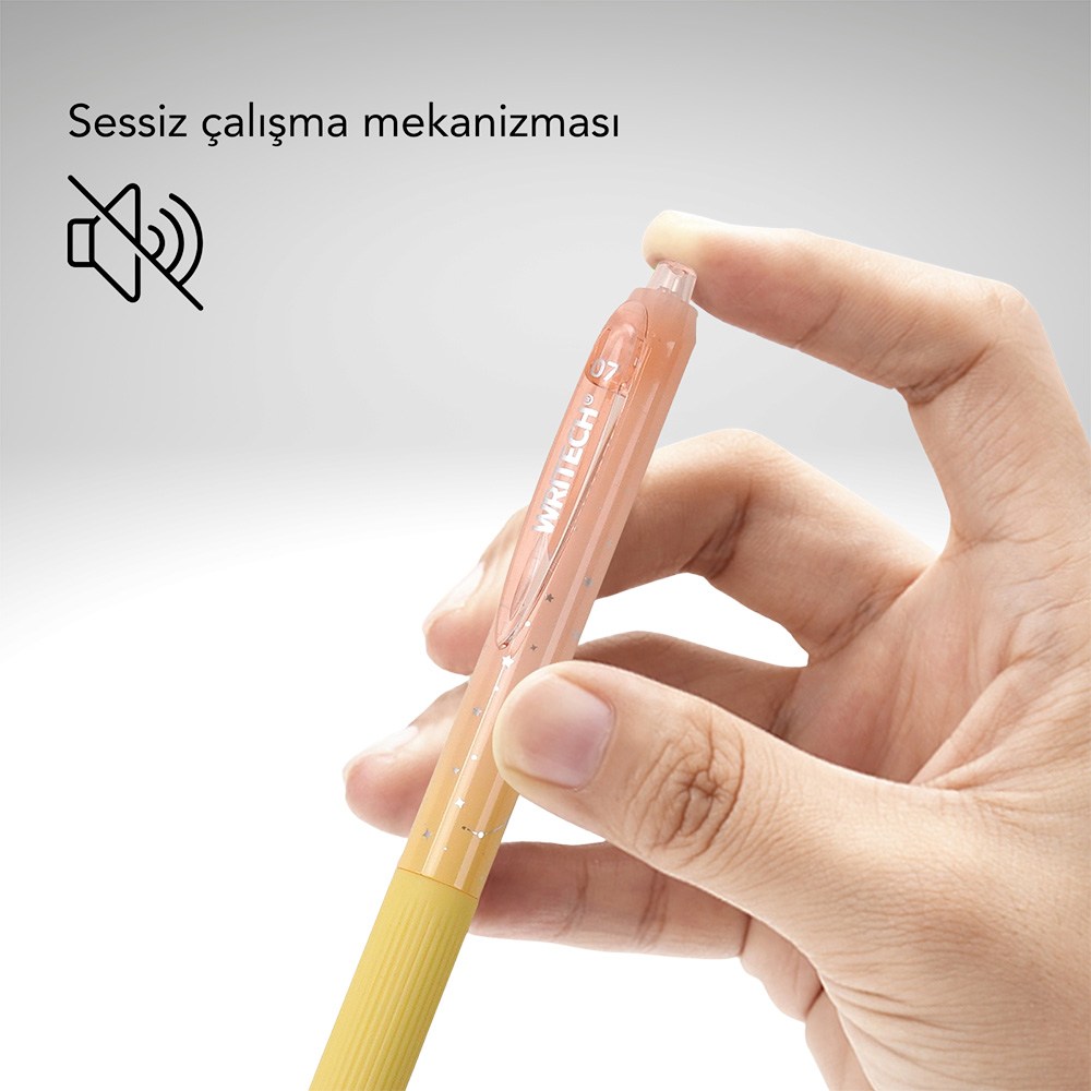 Tükenmez Kalemler WRITECH W-0163 SOFT GRIP NEBULA JEL KALEM YEŞİL/PEMBE - 12'Lİ KUTU Satın Al