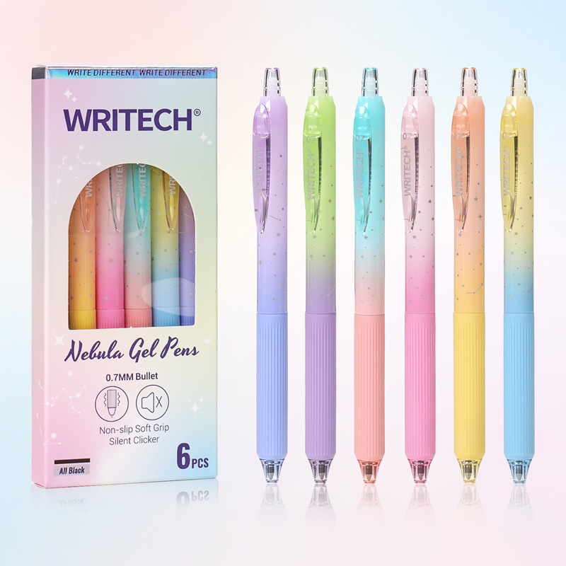 Tükenmez Kalemler WRITECH W-0163 SOFT GRIP NEBULA JEL KALEM NAR ÇİÇEĞİ KIRMIZI - 12'Lİ KUTU Satın Al