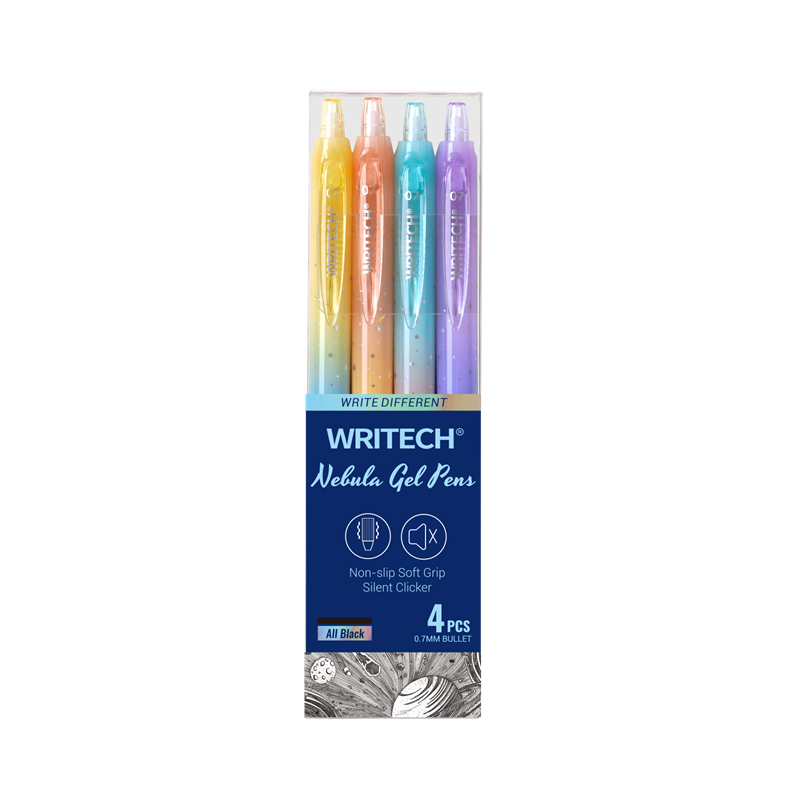 Tükenmez Kalemler WRITECH W-0163 SOFT GRIP NEBULA JEL KALEM PEMBE - 12'Lİ KUTU Satın Al