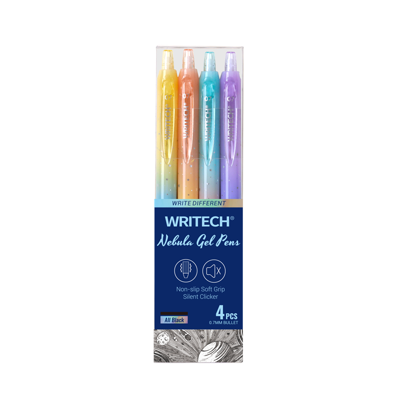Tükenmez Kalemler WRITECH W-0163 SOFT GRIP NEBULA JEL KALEM PEMBE - 12'Lİ KUTU Satın Al