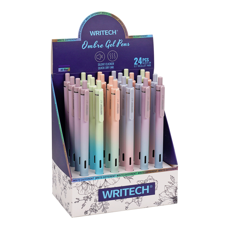 Tükenmez Kalemler WRITECH W-0171 AURORA 0,5MM MAVİ JEL KALEM - 24'LÜ SET Satın Al