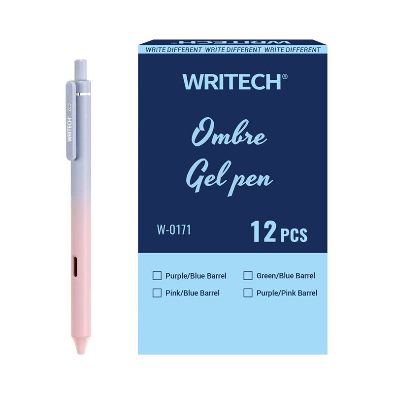 Tükenmez Kalemler WRITECH W-0171 AURORA MAVİ-PEMBE GÖVDE MAVİ JEL KALEM - 12'Lİ KUTU Satın Al