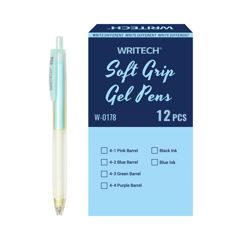 Tükenmez Kalemler WRITECH W-0178 0,5MM SOFT GRIP JEL KALEM YEŞİL - 12'Lİ KUTU Satın Al