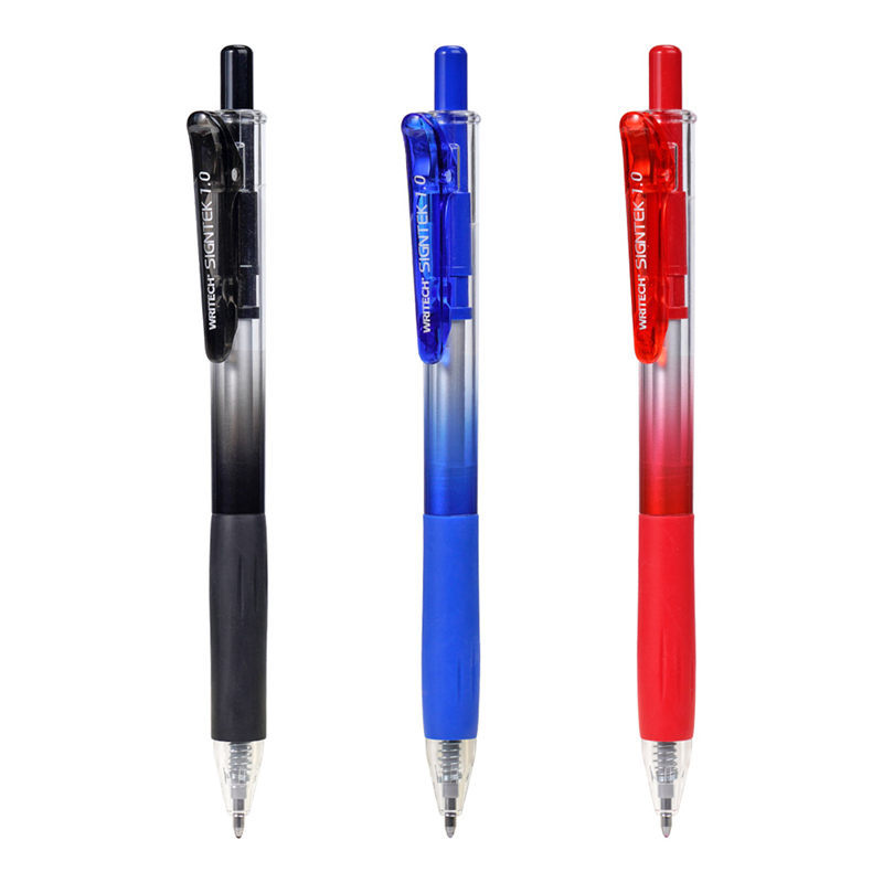 Tükenmez Kalemler WRITECH W-099S SIGNTEK İMZA KALEMİ 1,0MM JEL KALEMİ - 24'LÜ STAND Satın Al