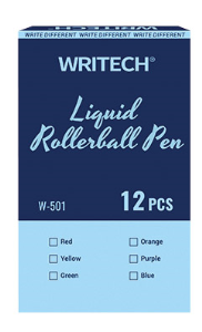 Tükenmez Kalemler WRITECH W-501 LIQUID ROLLER  0,5MM KALEM MAVİ - 12'Lİ KUTU Satın Al