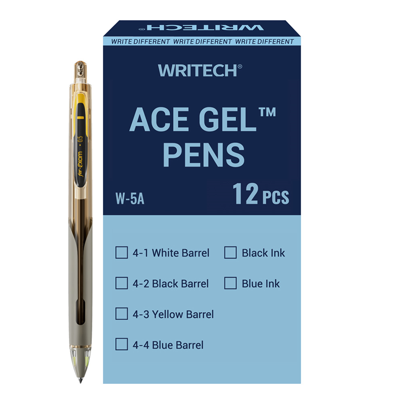 Tükenmez Kalemler WRITECH W-5A AGE 0,5MM SARI GÖVDE SİYAH JEL KALEM - 12'Lİ KUTU Satın Al