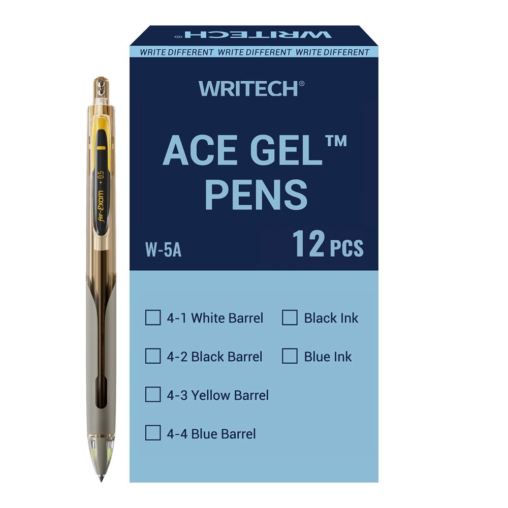 Tükenmez Kalemler WRITECH W-5A AGE 0,5MM SARI GÖVDE SİYAH JEL KALEM - 12'Lİ KUTU Satın Al