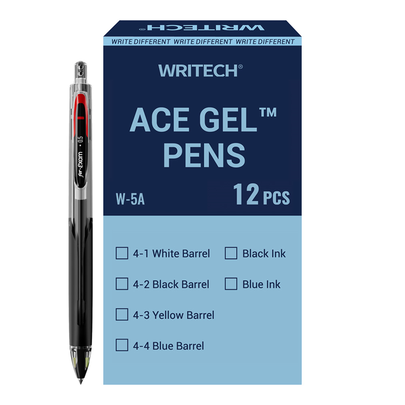 Tükenmez Kalemler WRITECH W-5A AGE 0,5MM SİYAH GÖVDE SİYAH JEL KALEM - 12'Lİ KUTU Satın Al