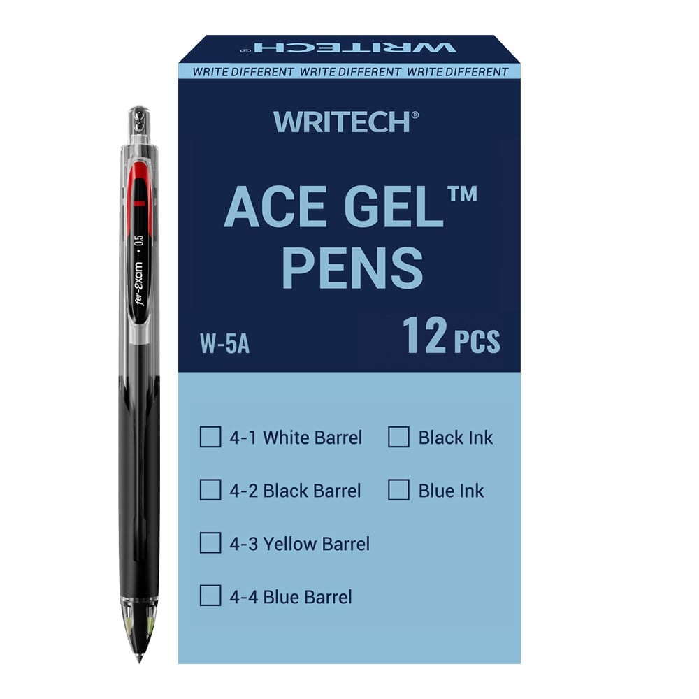 Tükenmez Kalemler WRITECH W-5A AGE 0,5MM SİYAH GÖVDE SİYAH JEL KALEM - 12'Lİ KUTU Satın Al