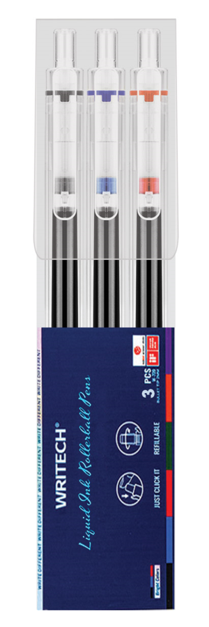 Tükenmez Kalemler WRITECH W-927 LIQUID ROLLER 0,5MM KALEM (MAVİ-SİYAH-KIRMIZI) - 3'LÜ Satın Al