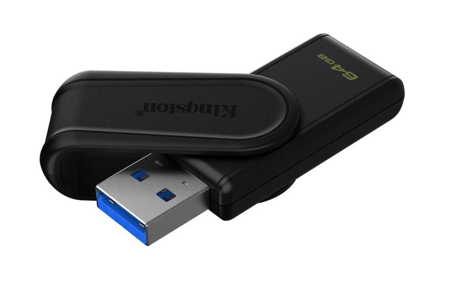 Usb Bellek Kingston DTXS-64GB 64GB Portable USB 3.2 Gen1 DataTraveler ExodiaS (Black-Black) Flash Bellek Satın Al