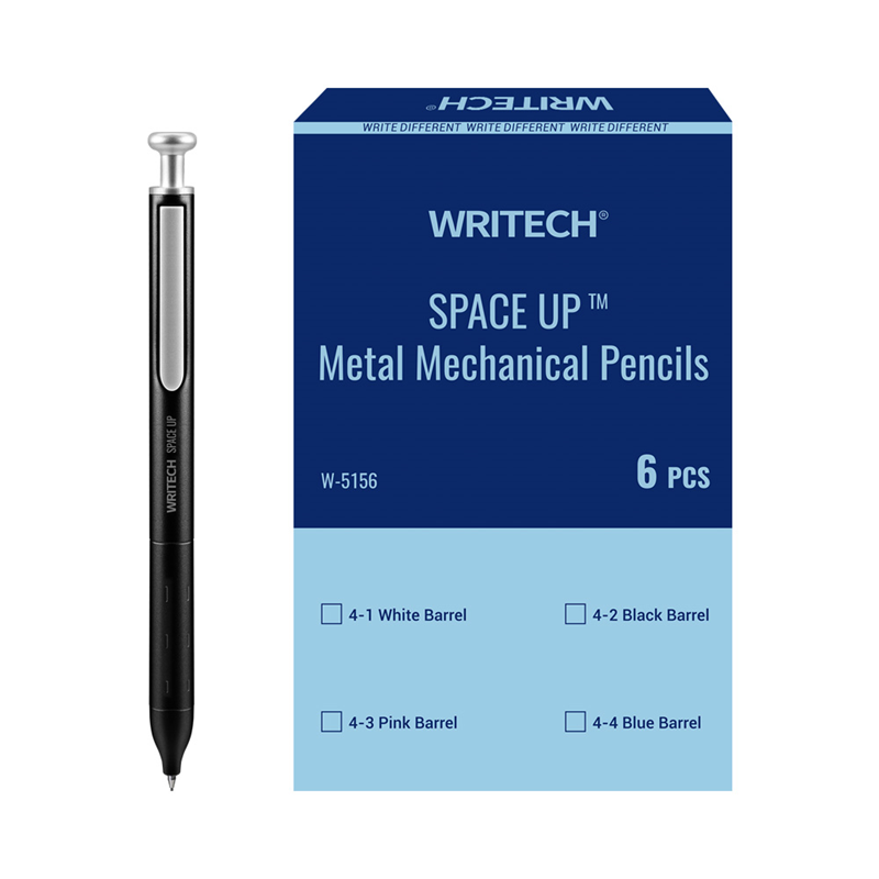 Versatil Uçlu Kalemler WRITECH W-5156 SPACE UP METAL 0,7MM SİYAH GÖVDE VERSATİL KALEM - 6'LI KUTU Satın Al