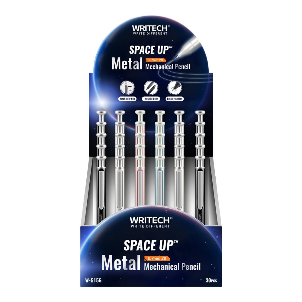 Versatil Uçlu Kalemler WRITECH W-5156 SPACE UP METAL 0,7MM VERSATİL KALEM - 30'LU STAND Satın Al