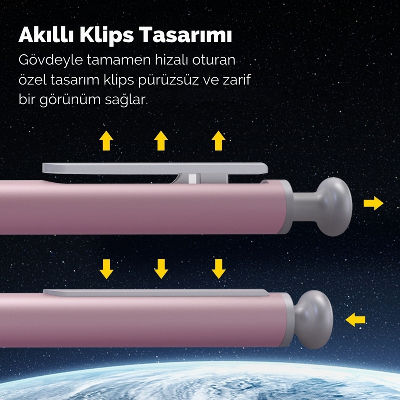 Versatil Uçlu Kalemler WRITECH W-5156 SPACE UP METAL 0,7MM SİYAH GÖVDE VERSATİL KALEM - 6'LI KUTU Satın Al