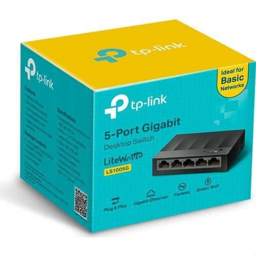 Wireless Adaptörler Tp-Link LS1005G 5 port 10-100-1000 Mbps Switch Plastik Kasa Satın Al
