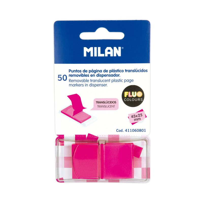 Yapışkanlı Not Kağıtları MILAN 411060801 FLUO PEMBE YAPIŞKANLI AYRAÇ 50Lİ Satın Al