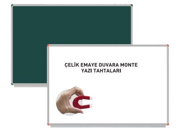 Yazı Tahtaları Panda Çelik Emeya Yüzey Duvara Monte Yazı Tahtası  PAN 257  Beyaz 120x240 Satın Al