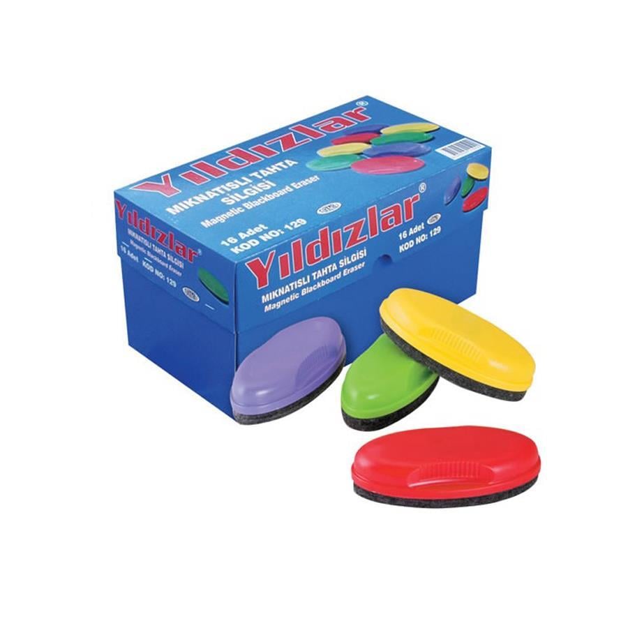 Yazı Tahtaları Yıldızlar 129 Mıknatıslı Tahta Silgisi Karışık Renk Satın Al