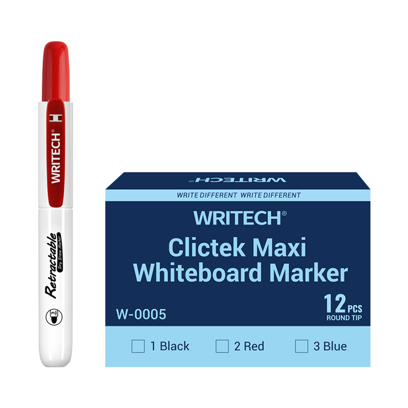 Yazı Tahtası Kalemleri WRITECH W-0005WB BASMALI JUMBO TAHTA KALEMİ KIRMIZI - 12'Lİ KUTU Satın Al