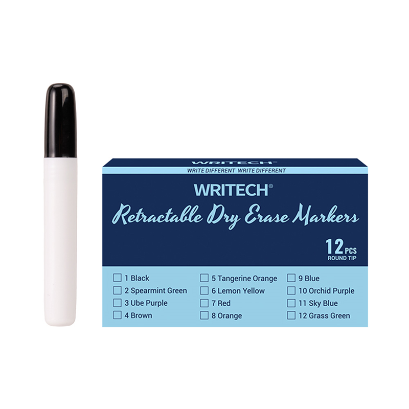 Yazı Tahtası Kalemleri WRITECH W-0005WB BASMALI JUMBO TAHTA KALEMİ SİYAH REFİLL - 12'Lİ KUTU Satın Al