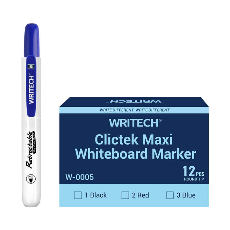 Yazı Tahtası Kalemleri WRITECH W-0005WB BASMALI JUMBO TAHTA KALEMİ MAVİ - 12'Lİ KUTU Satın Al