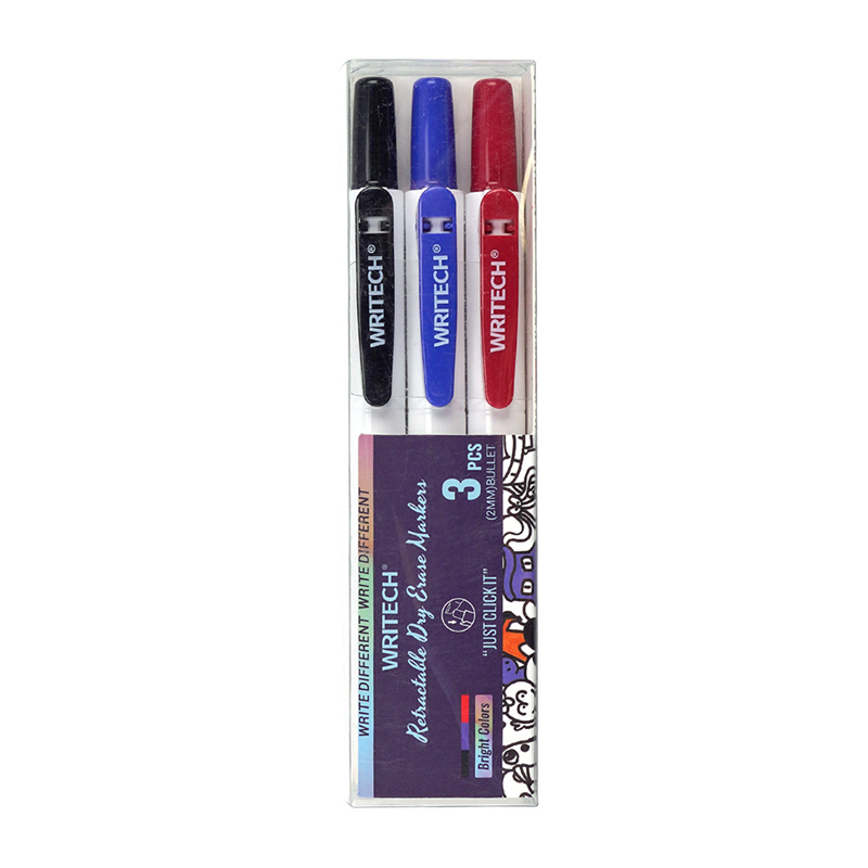 Yazı Tahtası Kalemleri WRITECH W-709 BASMALI TAHTA KALEMİ - 3'LÜ SET Satın Al