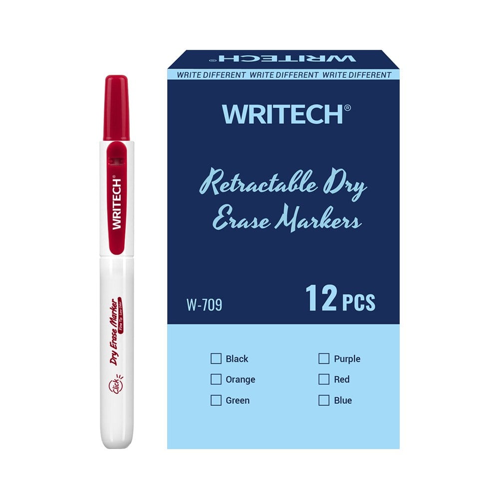 Yazı Tahtası Kalemleri WRITECH W-709 BASMALI TAHTA KALEM KIRMIZI - 12'Lİ KUTU Satın Al