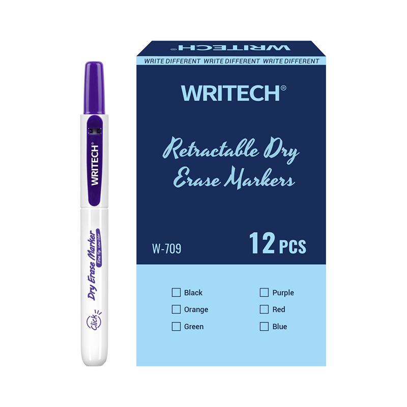 Yazı Tahtası Kalemleri WRITECH W-709 BASMALI TAHTA KALEM MOR - 12'Lİ KUTU Satın Al