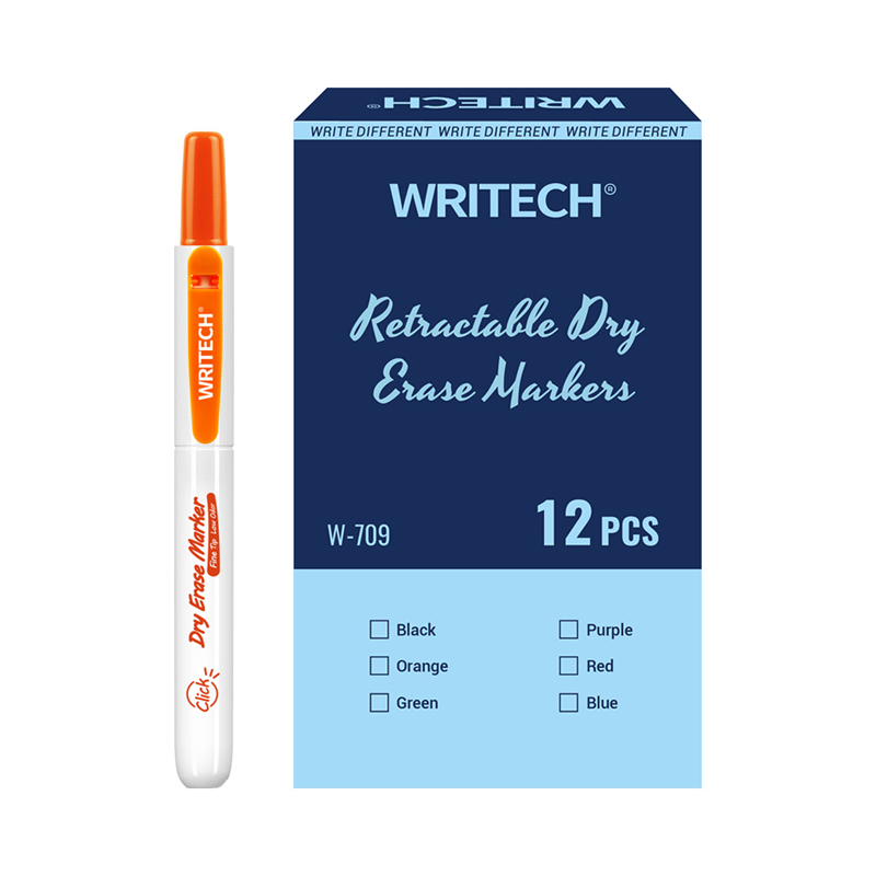 Yazı Tahtası Kalemleri WRITECH W-709 BASMALI TAHTA KALEM TURUNCU - 12'Lİ KUTU Satın Al