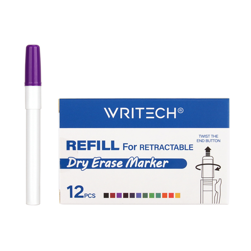 Yazı Tahtası Kalemleri WRITECH W-709 BASMALI TAHTA KALEM YEDEK TÜP MOR - 12'Lİ KUTU Satın Al