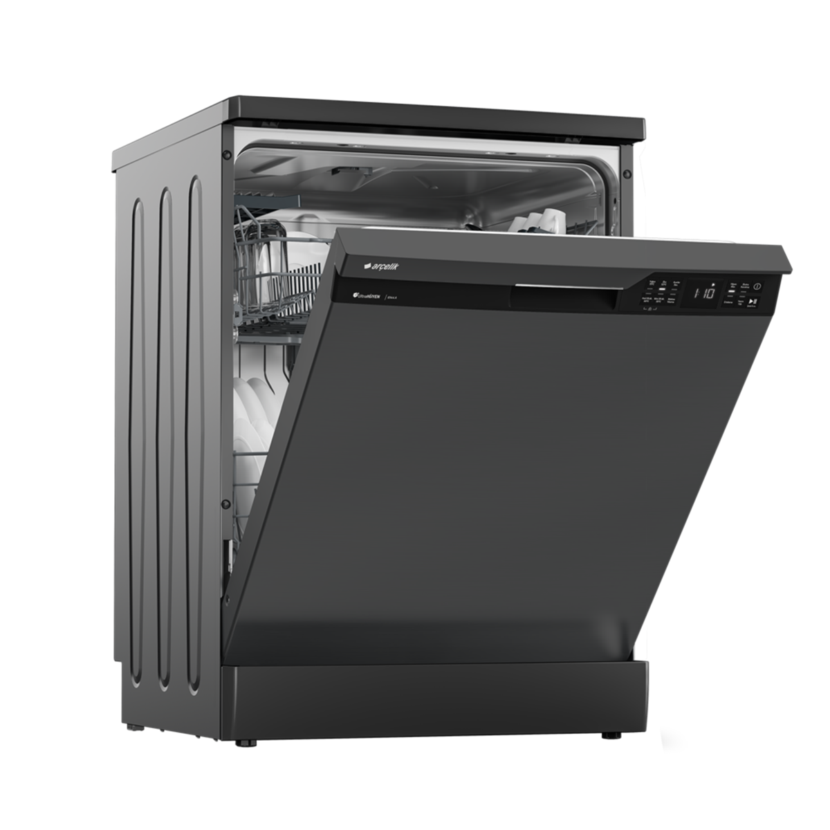Arçelik 6144 A 4 Programlı Antrasit Bulaşık Makinesi