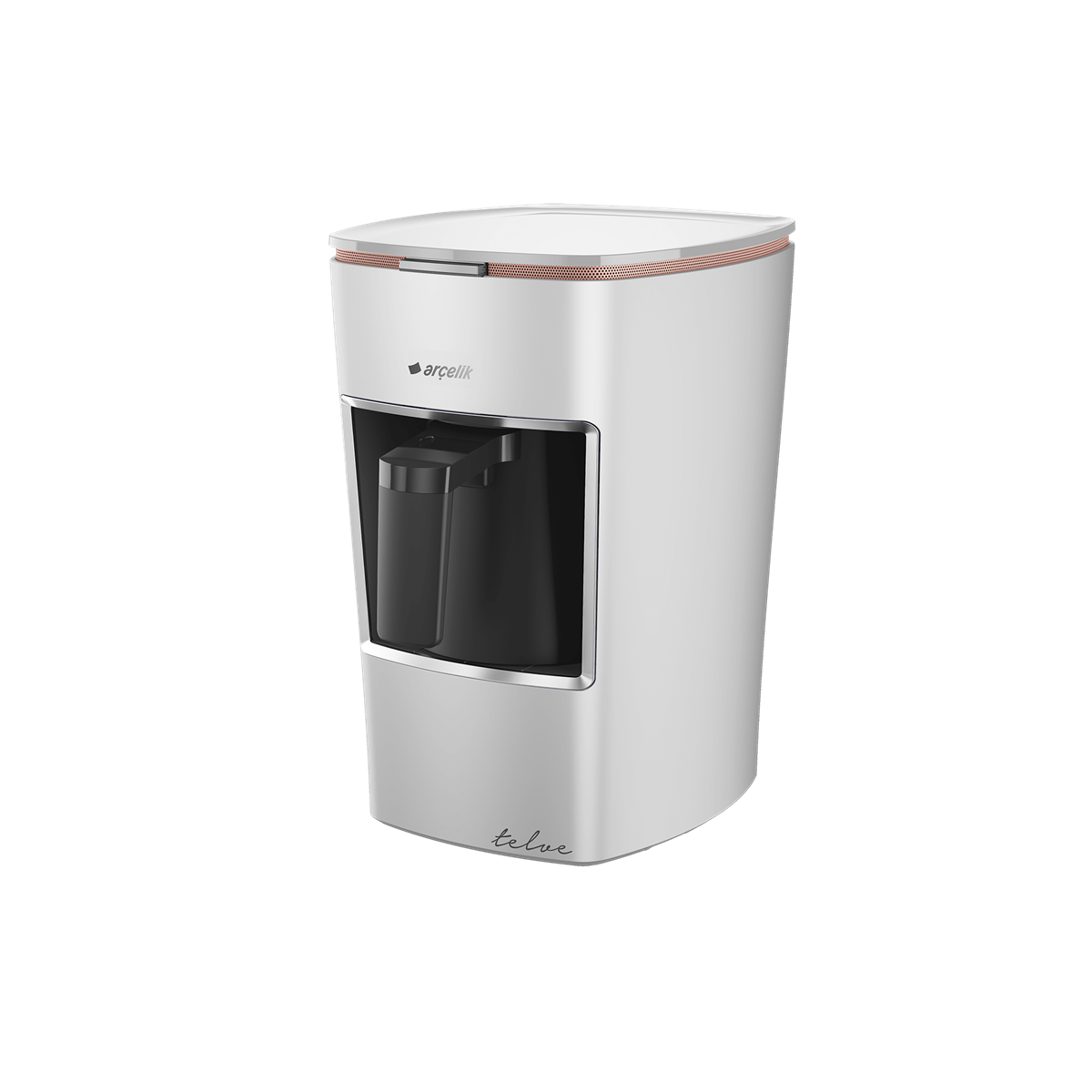 Arçelik K 3300 Beyaz Mini Telve Türk Kahve Makinesi