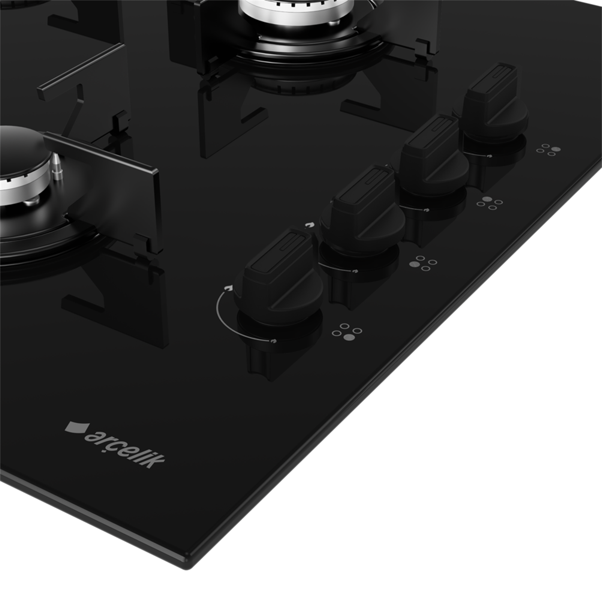 Arçelik OCD T 601-1 ES Gazlı Cam Tablalı Ocak