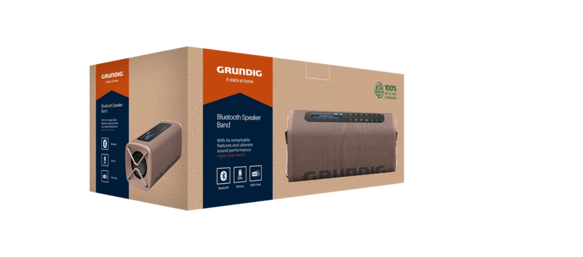 Grundig Band BT Hoparlör Kahve Hoparlör