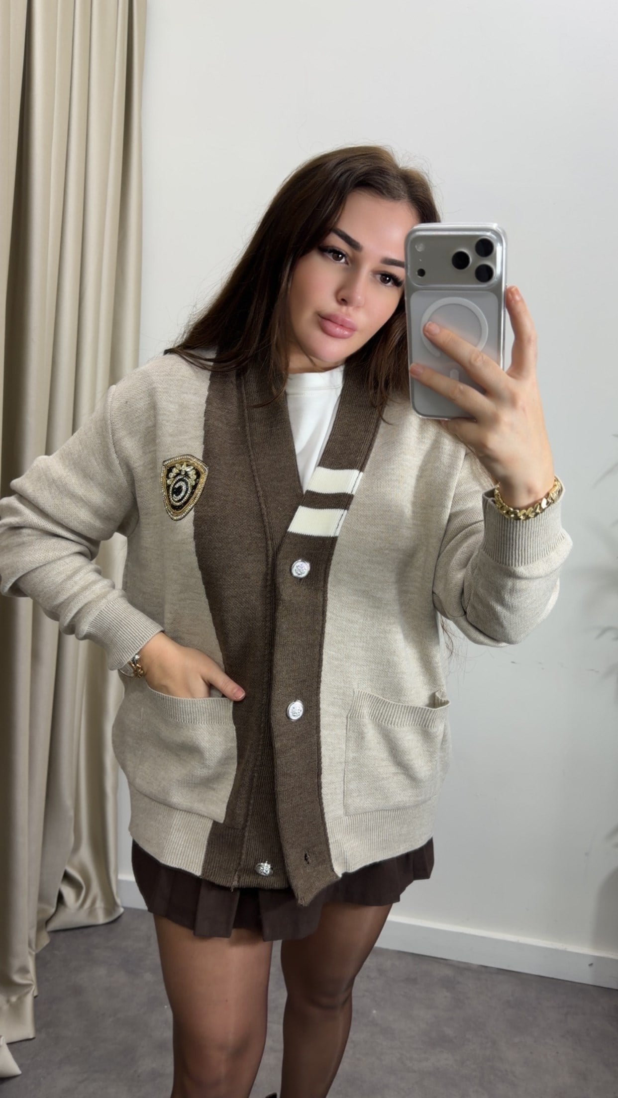 Arma Taş Detay Hırka