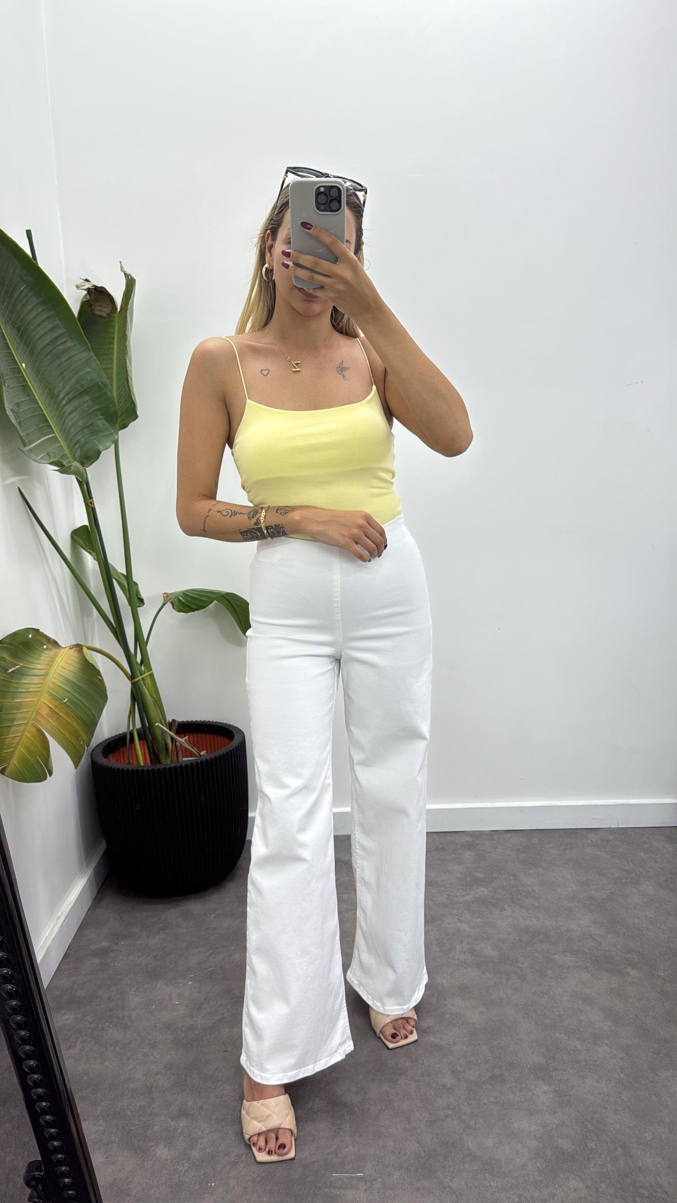 Beli Lastikli Streç Palazzo Jean